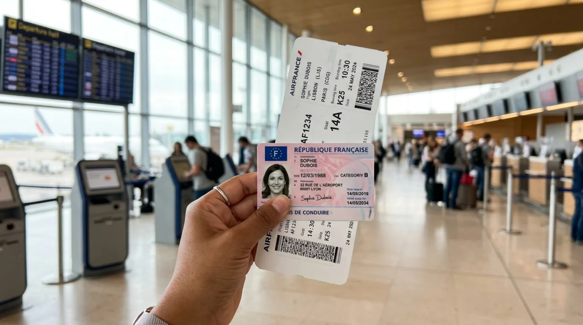 peut on prendre l'avion avec un permis de conduire